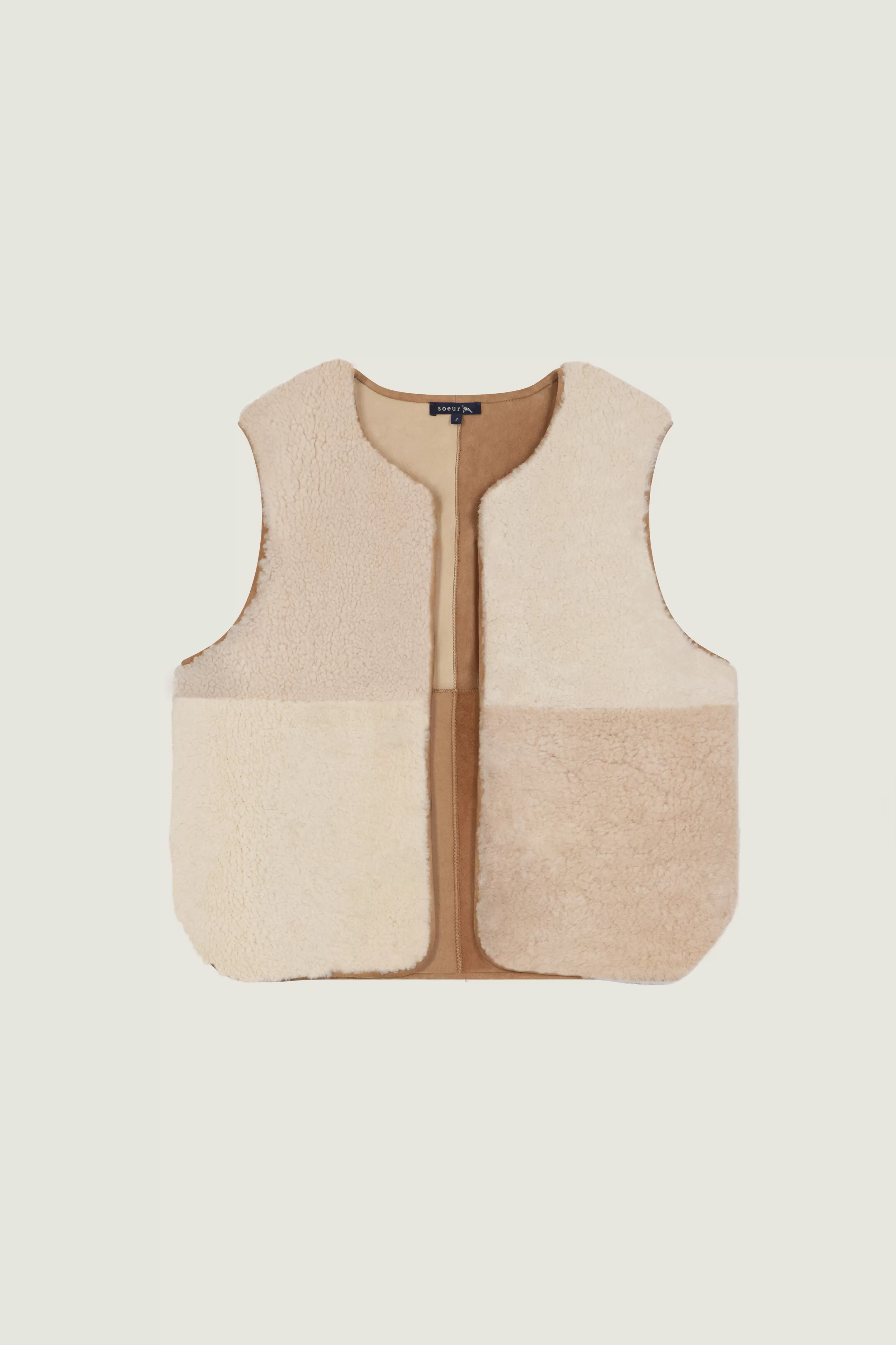 gilet_rversible_sans_manches_vinh_736912.webp Soeur -GILET RÉVERSIBLE SANS MANCHES VINH Ecru/Beige