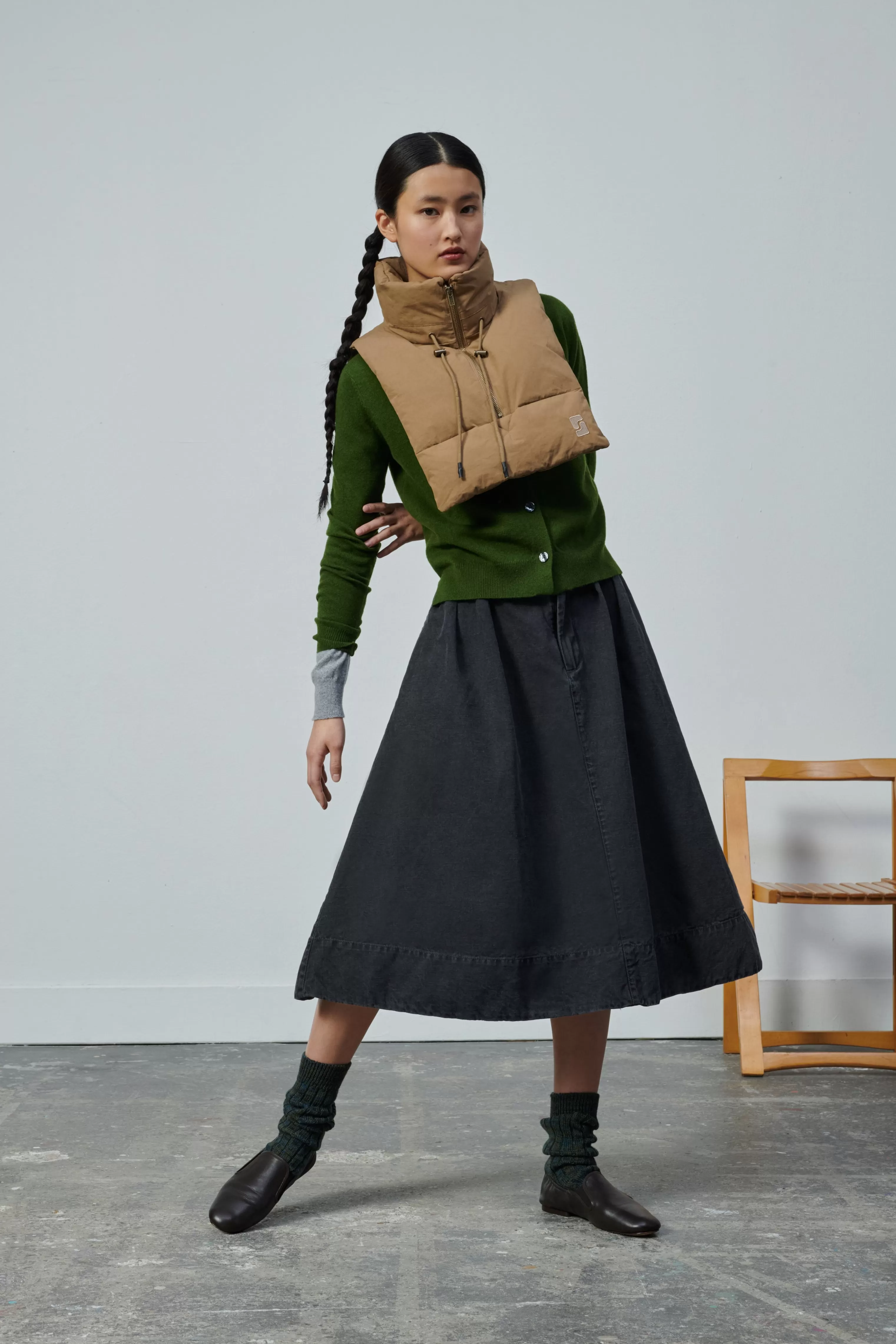 Soeur -JUPE VALETTI Gris Anthracite