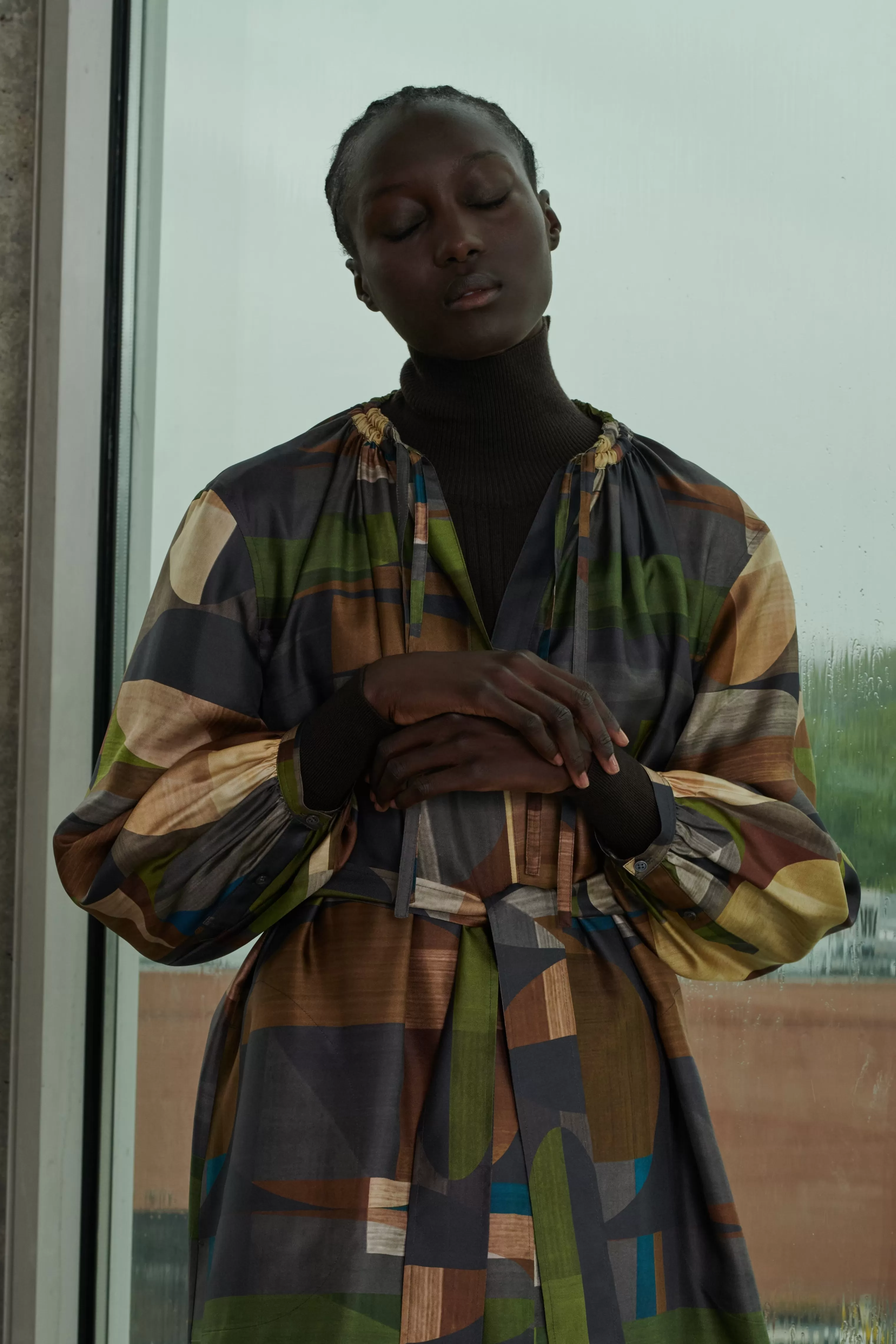 Soeur -ROBE VANZY Vert/Marron
