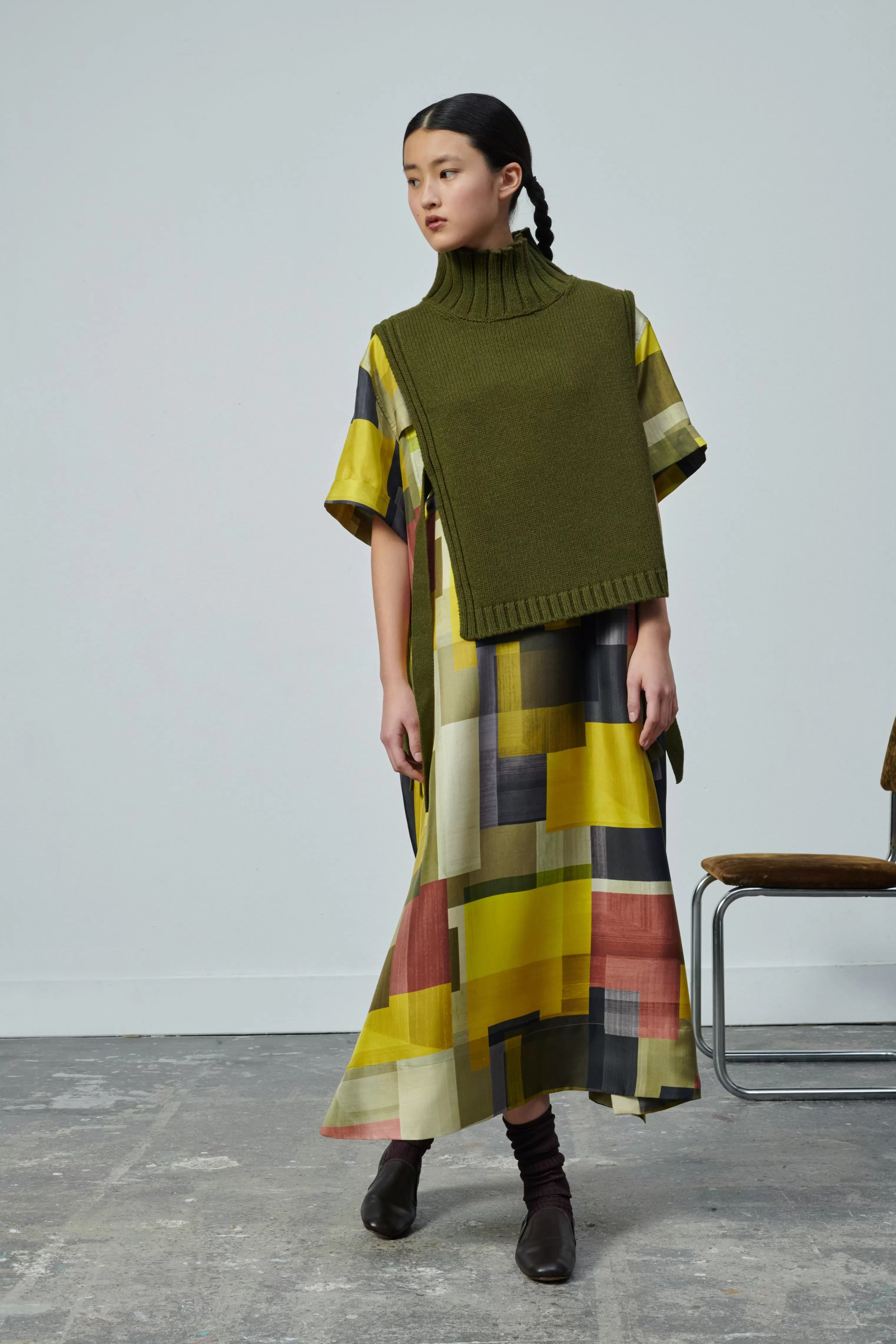 robe_varia_730536.webp Soeur -ROBE VARIA Jaune/Kaki